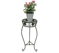 Flower Stool Metal Green Round 60 cm Flower Stand 96008 M Flower Column Modern Plant Stand Plant Stool Vintage
