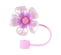 Flower Straw Toppers Cover for Stanley Cup, 30oz/40oz Cute Cherry Blossom Straw Covers Cap Reusable Straw Tips for 0.4inch Straws Stanley Cup Accessories