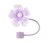 Flower Straw Toppers Cover for Stanley Cup, 30oz/40oz Cute Cherry Blossom Straw Covers Cap Reusable Straw Tips for 0.4inch Straws Stanley Cup Accessories
