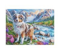 Flower Stream Aussie 500 Piece Jigsaw Puzzle for Adults Teens Jigsaw Festive Gathering Family Bonding Whimsical Design Great Gift for Loved Ones 500 PCS