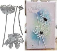 Flower Strip Frame Cutting Dies for Card Making，Flower Lace Edge Cutting Dies Cut Stencils for DIY Scrapbooking Photo Album Decorative Embossing Paper Templated