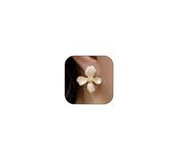 Flower Stud Earrings for Women Irregular Petal Pearl Flower Dangle Earrings Elegant Floral Statement Earring Trendy Jewelry Gifts, L, Metal, No Gemstone
