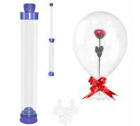 Flower Stuffer Tube, Balloon Stuffing Kit with Vase Base, Reusable Floral Tubes for Flower Decoration, Suitable for 12 Inch latex Balloon Inflation, Gift for Art Balloons Supply (Flower Stuffer Tube)