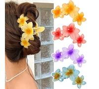 Flower Style All-Match Simple Fashion Bright Retro Shark Clip Hairpin Headdress Hair Accessories