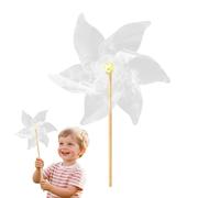 Flower-Style Pinwheels - Wind Spinners | Party Pinwheels, Spinners for Kids | Handmade Garden Wind Spinner | Color Your Own Windmill, Winds Spinner Toy for Garden Outdoor Lawn Project Craft Holiday De