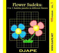 Flower Sudoku: 5 In 1 Sudoku Puzzles In Different Flavors: 105 Puzzles (Outside Sudoku Puzzle Books)