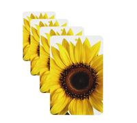 Flower Sunflower Car Air Freshener Cards for Women Men 4 Pack Cute Car Accessories Long Lasting Scent Car Diffuser Hanging Auto Aromatherapy Tablets Car Fresheners Gifts