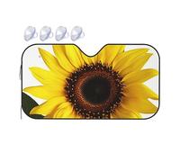 Flower Sunflower Car Windshield Sun Shade Foldable Car Front Window Sunshade for Sun, Heat and UV Rays, Auto Sun Blocker Visor Protector for Cars, SUVs Medium