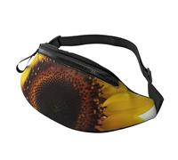 Flower Sunflower Fanny Pack for Men Women, Waterproof Sports Waist Bag Fashion Belt Bag Crossbody Bags Hip Bum Bag with Adjustable Strap Large Sling Bag Purse for Travel Hiking