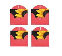 Flower Sunflower Horizontal Full Single-Sided Printing Pearlescent Paper Birthday Halloween Christmas Halloween Birthday Party Holiday Greeting Card