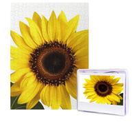 Flower Sunflower Puzzles from Photos 500 Pieces Personalized Wooden Puzzle Challenging Jigsaw Puzzles for Adults Custom Picture Puzzle Gifts for Family Wedding Friend