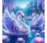 Flower Swan 500 Piece Jigsaw Puzzles for Adults and Kids, Impossible Puzzle, Jigsaws 500 pieces for adults Gifts, Difficult jigsaw puzzles for The Whole Family