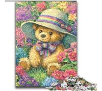 Flower Teddy Bear JigsawPuzzle 2000 Pieces for Teenagers, Educational Games DIY Toys with Matching Poster And Trivia Sheet for Age 14+ (70x100cm)