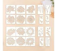 Flower Templates - Sunflowers for Decorating Walls | Sunflower Painting on Walls | Sunflower Colour Templates | Reusable Templates for Wall Floor Decoration