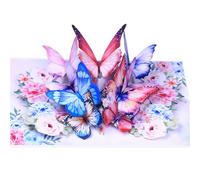 Flower Theme Holiday Birthday Cards For Adults Or Kids Green Heartwarming Three-dimensional Greeting Paper Thank You For Teachers