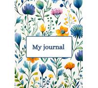Flower Themed Lined Notebook for Women & Girls - 100 Pages: Elegant Flower Design Notebook for Everyday Writing