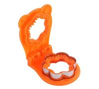 Flower Themed Sandwich Cutter for Making Sealed Bread Snacks Suitable for Kids and Adult For Lunch Packs (Orange)