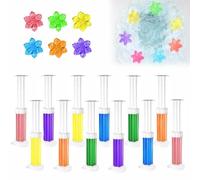 Flower Toilet Gel Stamp - Toilet Scent Fresheners, Powerful Fresh Flowers Toilets Cleaner Gel Stamps with 6 Fresh Scents, Toilets Stain Removal Cleaning Air Freshener (12pcs)