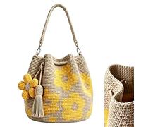Flower Tote Bag Handmade Lightweight Floral Fashion Handbag