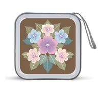 Flower Traditional Japanese Art CD Case DVD Storage Case Portable