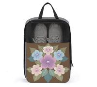 Flower Traditional Japanese Art Shoe Bag for Travel Daily Use Anti-dust Storage Carrier Golf Shoe Pouch