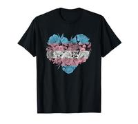 Flower Transgender Rights Floral Heart Pride Trans Flag LGBT T-Shirt