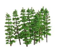 Flower Trees Model 20pcs Sand Table Model Decor Trees, Artificial Miniature Tree Scenery, Willow Train Railway Layout(9cm)