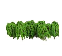 Flower Trees Model 20pcs Sand Table Model Decor Trees, Artificial Miniature Tree Scenery, Willow Train Railway Layout(5.5cm)