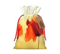 Flower Under The Sun Print Drawstring Bags Burlap Gifts Bag With Drawstring Gift Bags For Wedding/Party/Festival/Storage