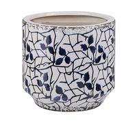 Beliani Flower Vase Myos Stoneware 15 Cm White