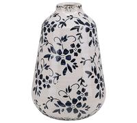 Beliani Flower Vase Maroneia Stoneware 20 Cm White
