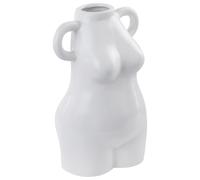 Flower Vase AIGIO Ceramic 25 cm White