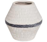 Flower Vase ARUNCUS Ceramic 30 cm Beige