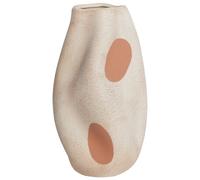 Beliani Flower Vase Batoidea Stoneware 25 Cm Light Beige