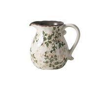 flower vase Ceramic Crackle Glaze with Green Floral Pattern Vase