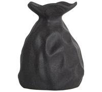 Beliani Flower Vase Coontail 31 Cm Stoneware Black