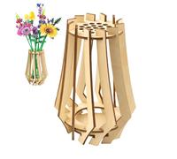 Flower Vase for Le-go Bouquet,Wooden Vase for Le-go Flowe-rs,Vas-e for Flower Bouquet Building Set,Wooden Puzzle V-ase,V-ases for Decor,Decorative Vas-e,Flo-wer Vas-es for Living Room,Home Decor