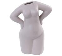 Flower Vase KILKIS 24 cm Ceramic Beige
