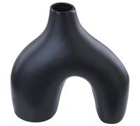 Flower Vase LAMIA Ceramic 30 cm Black