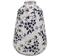 Flower Vase MARONEIA Stoneware 20 cm White