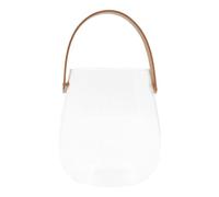 Flower Vase Nordic Style Glass with Pu Handle for Home