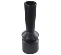 Beliani Flower Vase Peania 30 Cm Ceramic Black