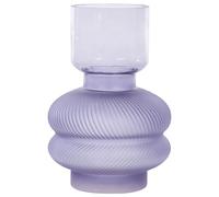 Beliani Flower Vase RODIA Glass 24 cm Violet, Purple