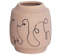 Flower Vase SKATE Stoneware 20 cm Sand Beige