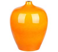 Beliani Flower Vase Terrasa 37 Cm Ceramic Orange