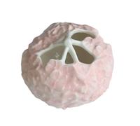 Flower Vases Decorative Mini Ceramic Vase Hydrangea shaped Hand painted Relief Flower Vessel Home Decor Ornament Flower Vases Decorative For Living Room(Pink)