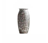 Flower Vases for Bouquet Chinese Retro Ceramic Vase Ornaments Stoneware Living Room Flower Arrangement Earthenware Entrance Ornaments Centerpiece Table Decorations Counter Decorative Vase(B)
