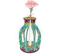 Flower Vases for Bouquets - Painting Vases for Living Room, Artistic Flower Pot, Hydroponic Planter for Wedding, Bookcase, Adults, Dining Table Centre and Bedroom