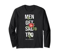 Flower Vintage Men get sad too Long Sleeve T-Shirt