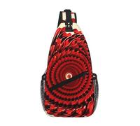 Flower Vortex Spiral print Crossbody Bag for Women Men Sling Bag for Travel Hiking Crossbody Sling Backpack